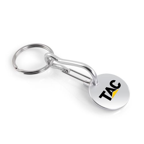 Porte-Clés Jeton Caddie Aluminium Personnalisable - Dès 500 ex.