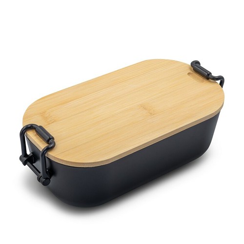 Boîte à lunch sandwich 450 ml jaune personnalisable par sérigraphie