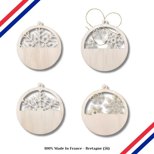 Boules de Noël Bois – Made In France