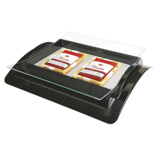 Ramasse-monnaie lumineux LED personnalisable avec présentoir intégré