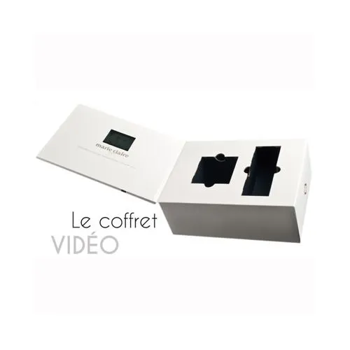 Coffret Vidéo LCD Personnalisable - Écran Intégré 2,4 Pouces