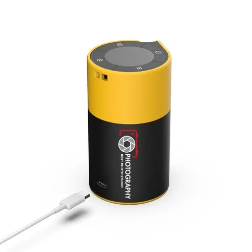 Appareil Photo Instantané 2-en-1 Personnalisable Jaune