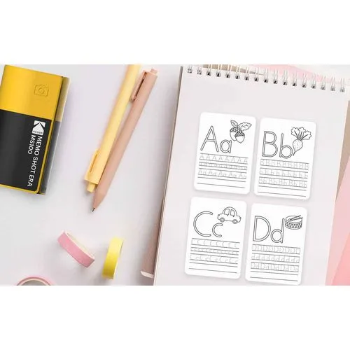 Appareil Photo Instantané 2-en-1 Personnalisable Jaune