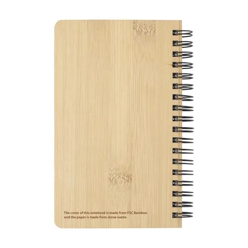 Notebook made from Stonewaste-Bamboo A6 bloc-notes