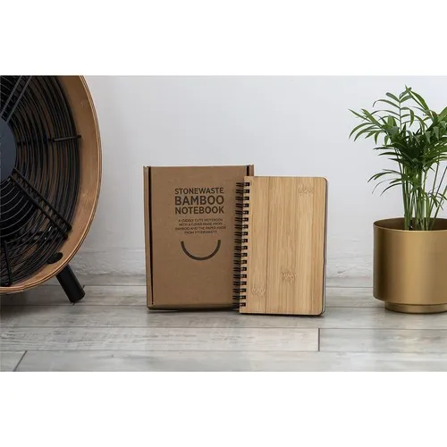 Notebook made from Stonewaste-Bamboo A6 bloc-notes