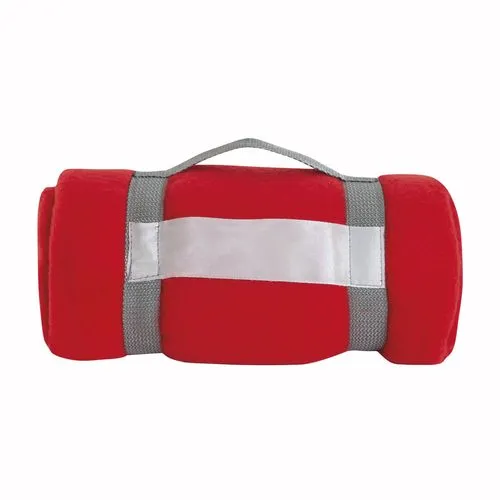Couverture Polaire Personnalisable 130x160cm avec Bande de Fermeture