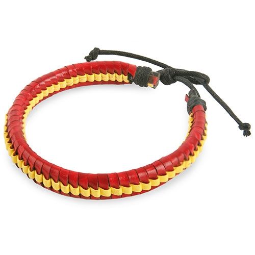Bracelet Tressé aux Couleurs de l'Espagne - Personnalisable