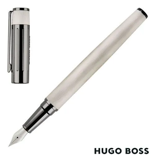 Stylo Plume Gear Ribs Chrome - Design Futuriste Personnalisable