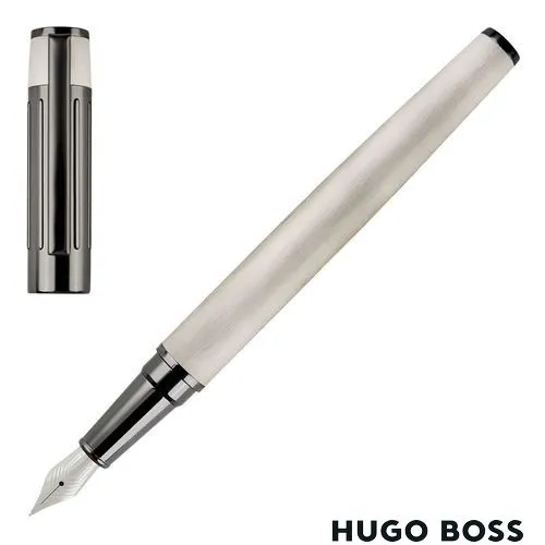 Stylo Plume Gear Ribs Chrome - Design Futuriste Personnalisable