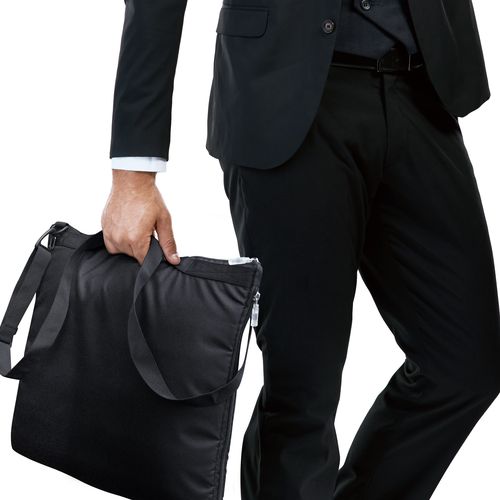 Besace Ordinateur Moussée Extensible - Polyester Recyclé