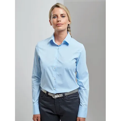 Chemise Manches Longues En Poplin Pour Femmes