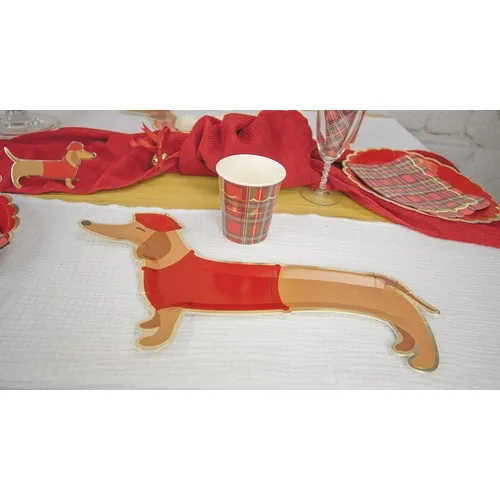 Plateaux Jetables Teckel 35cm - Lot de 2 - Certification FSC