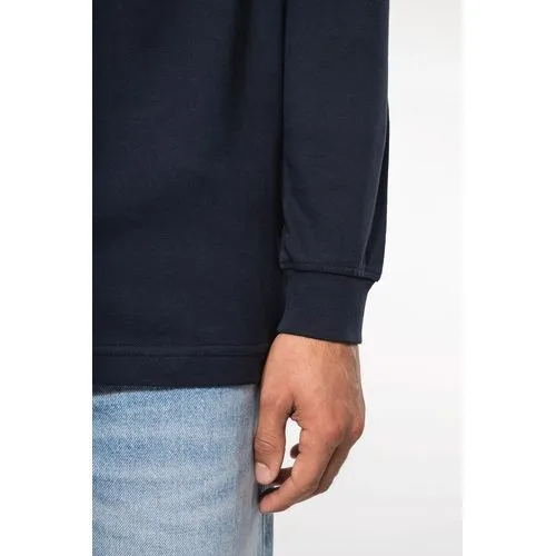 Polo Piqué Manches Longues Homme - Personnalisable par Sérigraphie