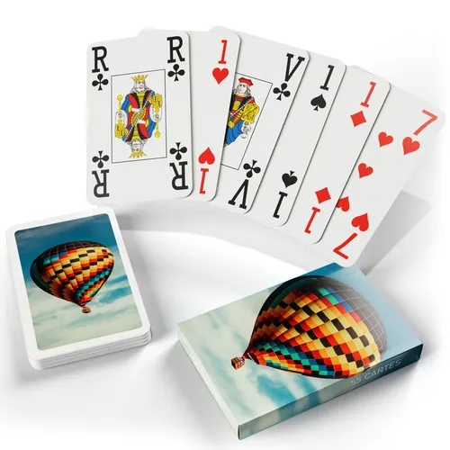 Jeu de bridge gros points - 55 cartes