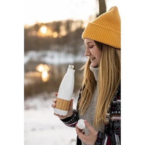 Bouteille isotherme 500 ml avec élément en bambou | Blake