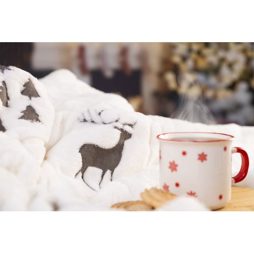 Couverture de Noël Écologique RPET - Personnalisable par Sérigraphie