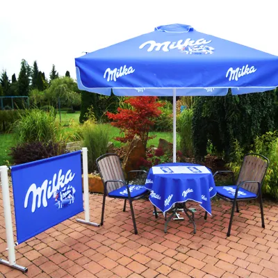 Parasol Carré 2,5x2,5m Personnalisable - Fabrication Européenne