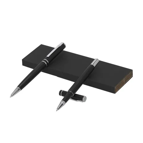 Parure Stylo et Roller en Aluminium Recyclé - Coffret Prestige