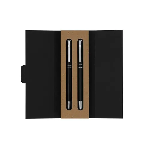 Parure Stylo et Roller en Aluminium Recyclé - Coffret Prestige