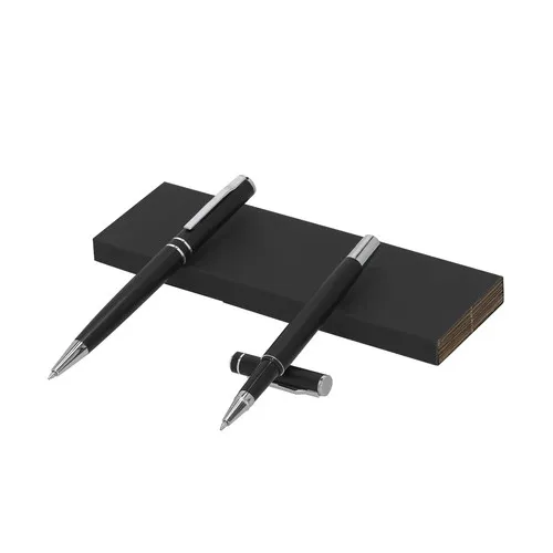 Parure Stylo et Roller en Aluminium Recyclé - Coffret Prestige