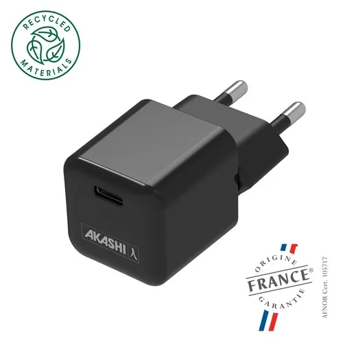 PRISE SECTEUR NOIRE 30W SUPERGAN ORIGINE FRANCE GARANTIE