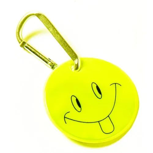 Porte-clés crochet fluo personnalisable - Jaune haute visibilité