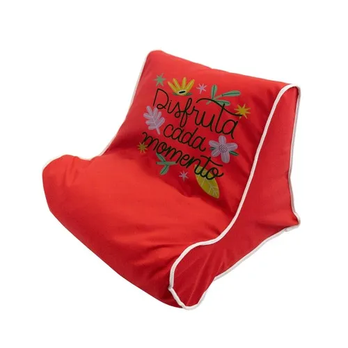 Support tablette pouf personnalisable - Objet publicitaire confort