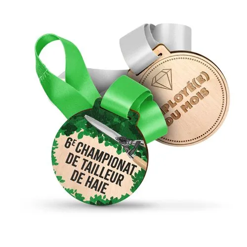 MÉDAILLE BOIS - 80MM - FRANCE