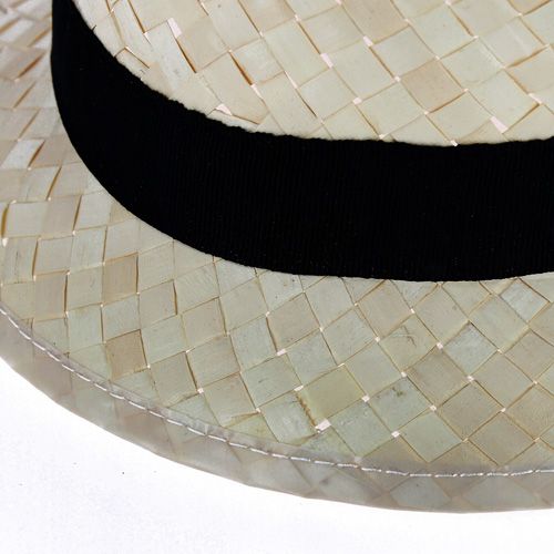 Chapeau Paille Blanche Personnalisable - Fabrication Européenne
