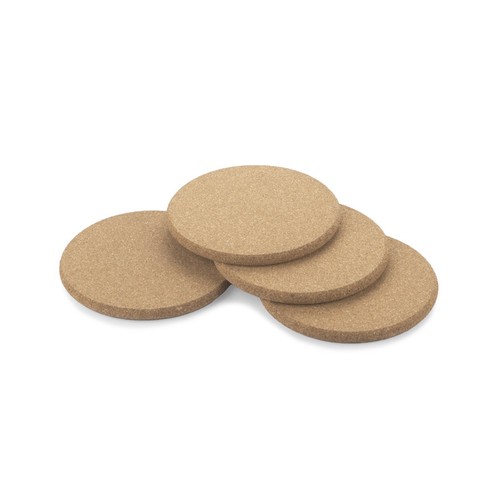 Set de 4 sous-verres en liège personnalisables - Cadeau d'entreprise