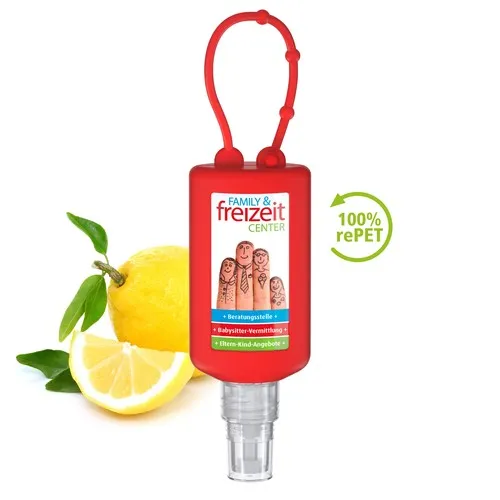 Spray Nettoyant Mains 50ml R-PET avec Bumper - Personnalisable