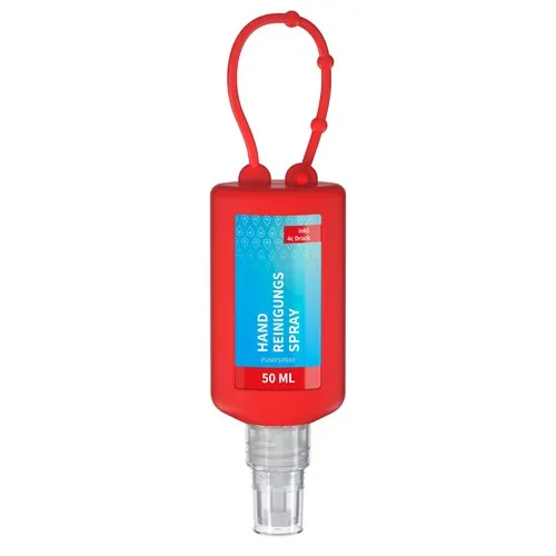 Spray Nettoyant Mains 50ml R-PET avec Bumper - Personnalisable