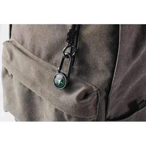 Boussole avec mousqueton personnalisable - Objet publicitaire outdoor