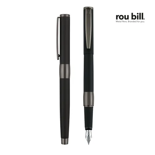 Stylo Plume Prestige Carbone et Chrome - Personnalisable par Gravure