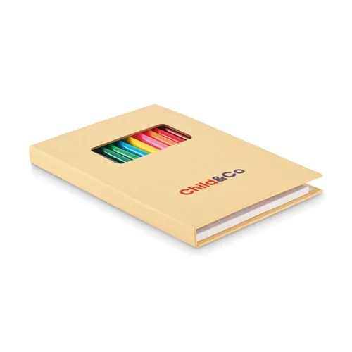 Set de Coloriage Enfant Personnalisable 50 Feuilles + 12 Crayons