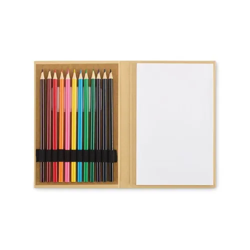 Set de Coloriage Enfant Personnalisable 50 Feuilles + 12 Crayons