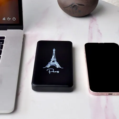 Powerbank 10000mAh R-ABS Personnalisable - Noir