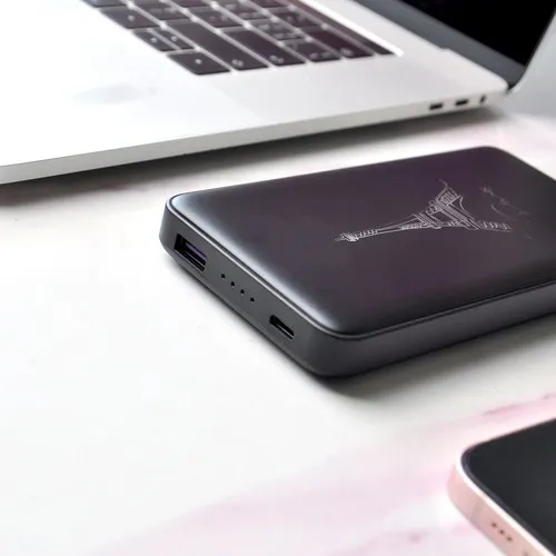 Powerbank 10000mAh R-ABS Personnalisable - Noir