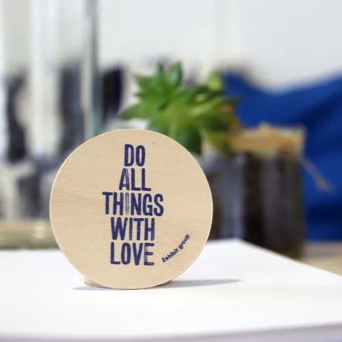 Sticker Bois Rond Personnalisé 50mm - Made in France Éco-responsable