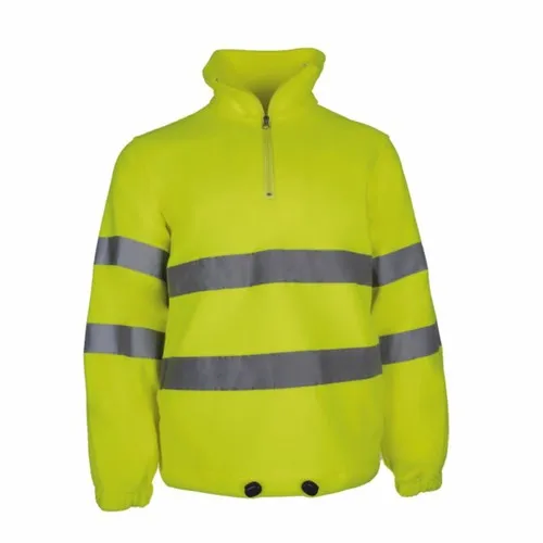 Sweat-shirt haute visibilité à bandes réfléchissantes personnalisable