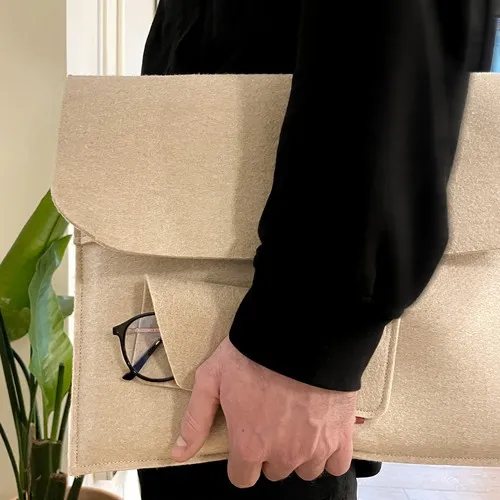 Pochette Ordinateur 17 Pouces Feutrine Végétale Personnalisable