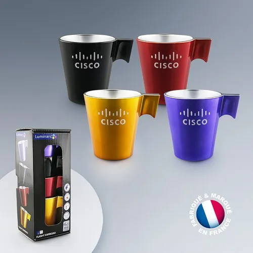 Tasses Espresso Colorées Personnalisables 8cl - Fabrication Française