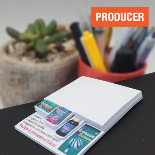 Bloc-notes adhésif puzzle personnalisable - 30 feuilles repositionnables