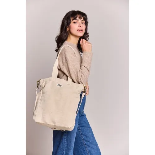 Sac Cabas Publicitaire en Coton Bio GOTS - Fermeture Éclair