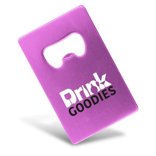 Plaque Décapsuleur Aluminium Personnalisable - Format Carte