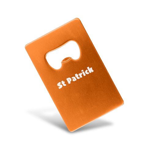 Plaque Décapsuleur Aluminium Personnalisable - Format Carte