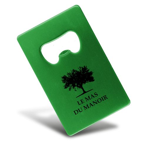 Plaque Décapsuleur Aluminium Personnalisable - Format Carte