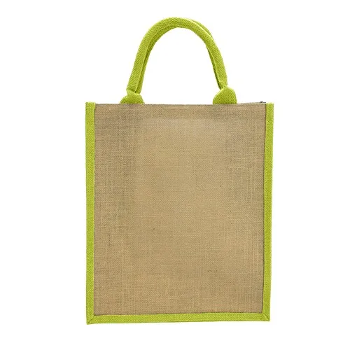 Sac Shopping en Jute Naturelle avec Intérieur Laminé - Personnalisable