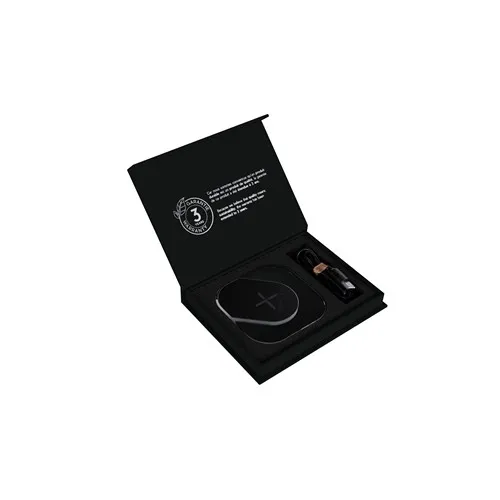 Chargeur sans fil 15W transparent avec logo LED personnalisable