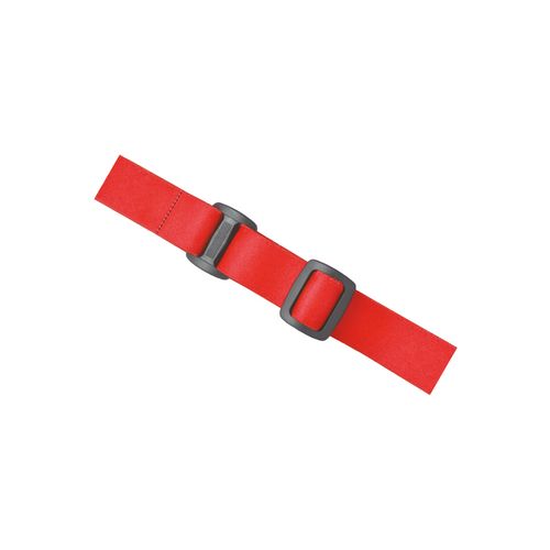Bandeau élastique rouge 2,5cm pour lampe frontale 3W personnalisable